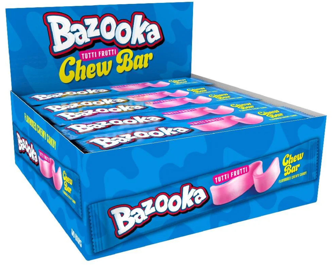 Bazooka Chew Bar Tutti Fruity 14g
