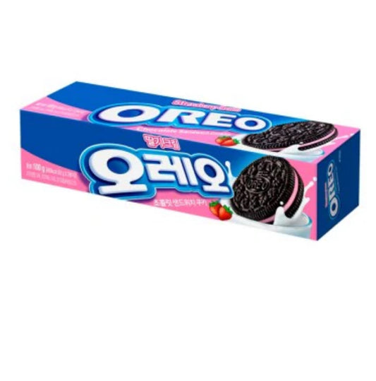 Dongsuh Oreo Chocolate Cookie Strawberry Cream Sandwich 100g